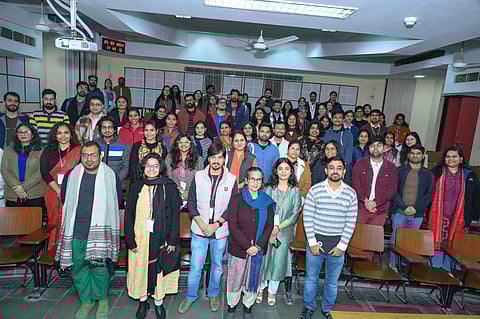 At the national research scholars’ conference | (Pic: IIT Kanpur)