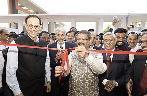 Union Minister Pradhan at the inauguration | (Pic: Official handle of Dharmendra Pradhan)