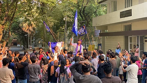 Victory celebrations.
