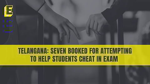 Several students' relatives tried to enter the exam centre and help students, say police.