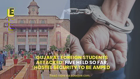 Five persons have been arrested by police in connection with the attack on international students at Gujarat University.