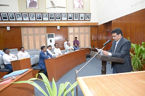 Senate meeting held at Osmania University on Thursday, March 28