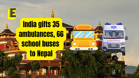 "It is part of Government of India's continued support for the efforts of Nepal to strengthen its health and education facilities," Indian Embassy in Kathmandu stated in a press release