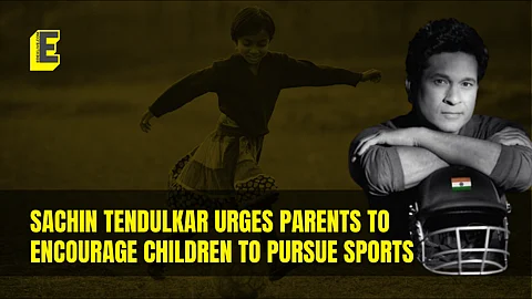 Sachin Tendulkar urges parents to encourage children to pursue sports
