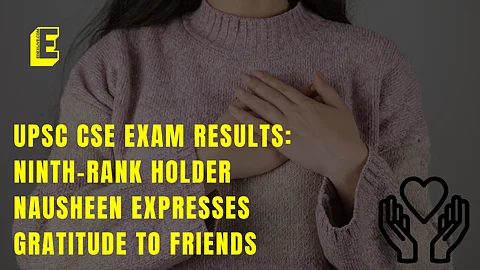 This Jamia topper attributed her success to her coaching institute while also thanking her friends for contributing to making her dream come true
