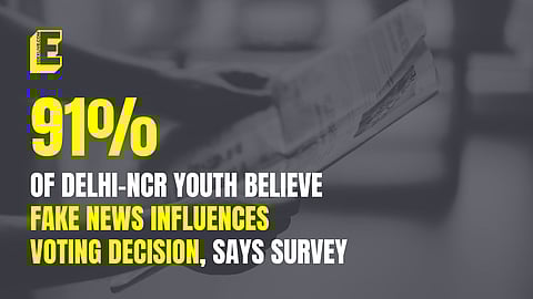 91% of Delhi-NCR youth believe fake news influences voting decision, says survey
