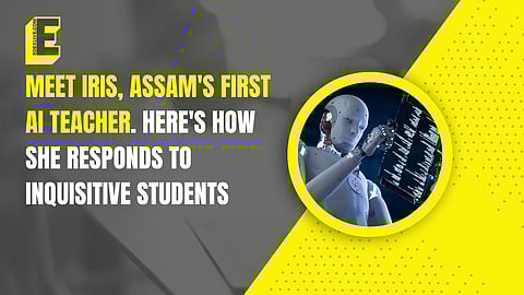 The students were inquisitive and eagerly engaged in various activities of the robot