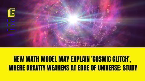 The researcher described the newly developed mathematical model as a "footnote to Einstein's theory"