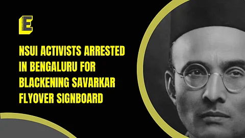 The incident took place on the birth anniversary of Savarkar