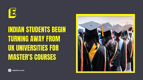 There was a 16% drop in Indian student applicants over the year ending December 2023