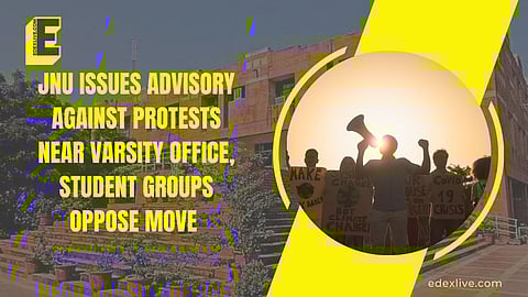 The JNUSU has previously staged several protests outside the DoS office
