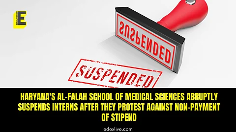 Al-Falah University suspends MBBS interns for protesting