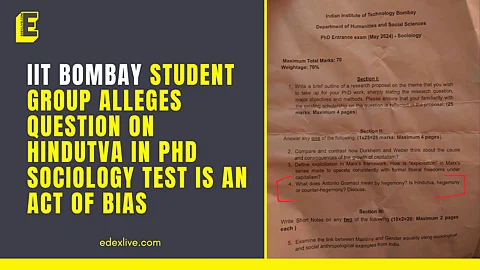 IIT Bombay student group alleges bias in Sociology PhD entrance test 