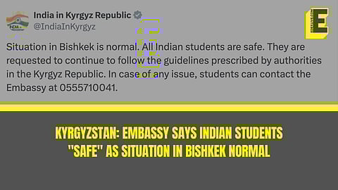 "We are in touch with our students," said the Indian embassy