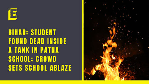 Following this, locals blocked the road and set fire to the school