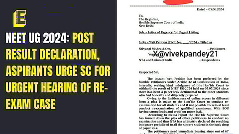 Dr Vivek Pandey, the RTI activist, who, along with aspirants of NEET UG, filed the petition