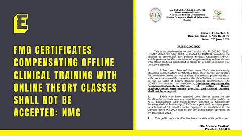 NMC issued the notice today, June 7