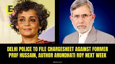 (Left: Arundhati Roy
Right: Professor Sheikh Showkat Hussain)