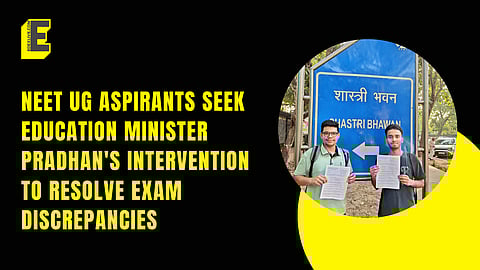 NEET aspirants write to Education Minister Dharmendra Pradhan. 