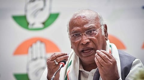 File photo of Congress President Kharge