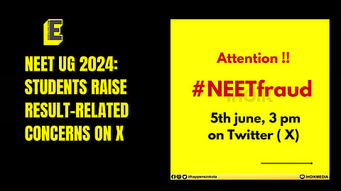 "#NEETfraud", is the hashtag being used by students on the X platform