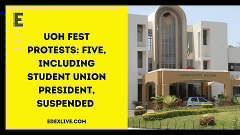 UoH fest protests: Five, including student union president, suspended 