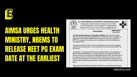 AIMSA writes to NBEMS, MOHFW