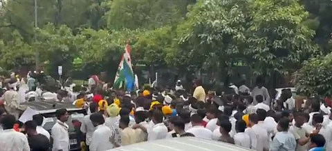 Scree grab from a different protest