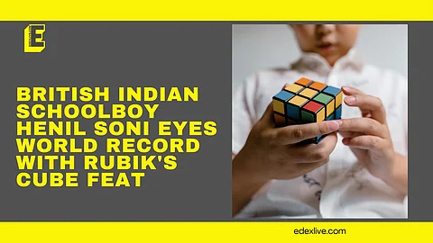 British Indian schoolboy Henil Soni eyes world record with Rubik's Cube feat 