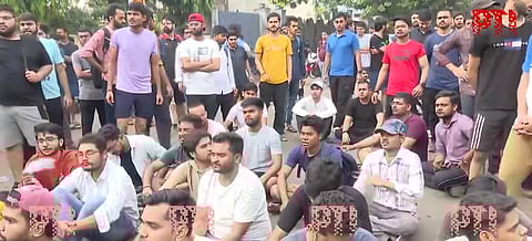 Glimpse from the protest