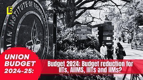 Reduction in funds for IITs/AIIMS/IIMs/IIITs