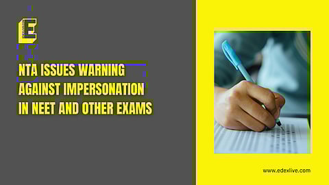 The notice states, "Some unscrupulous elements are misusing the name of the NTA"