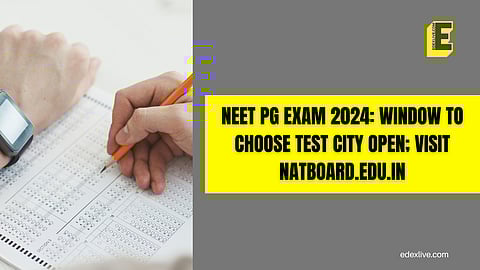 Eligible candidates may access the window through the official website of NBEMS
