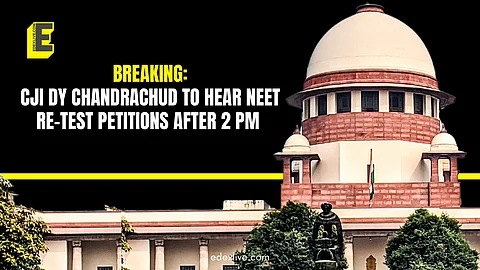 Breaking: CJI DY Chandrachud to hear NEET re-test petitions after 2 pm