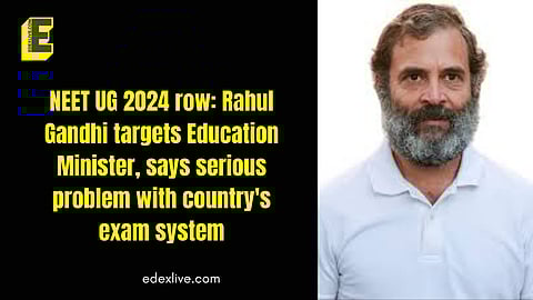 Rahul Gandhi, led the opposition attack on the government over the exam paper leak issue