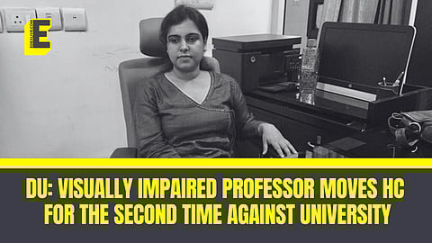 The Delhi High Court said that “no coercive action will be taken against the professor until the next hearing”