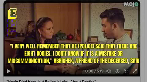 Burkha Dutt and Abhishek 