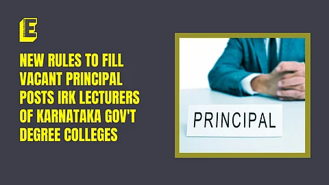 New rules to fill vacant principal posts irk lecturers of Karnataka gov't degree colleges