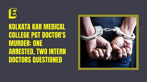 Kolkata Kar Medical College PGT doctor's murder: One arrested, two intern doctors questioned 