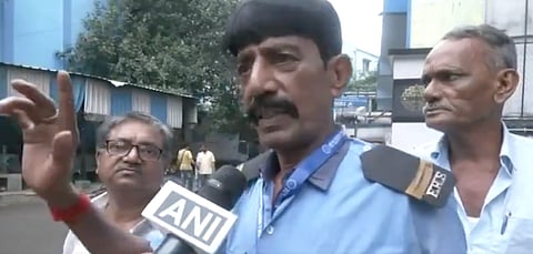 Pronoy Das, a security guard from RG Kar Medical College and Hospital, Kolkata