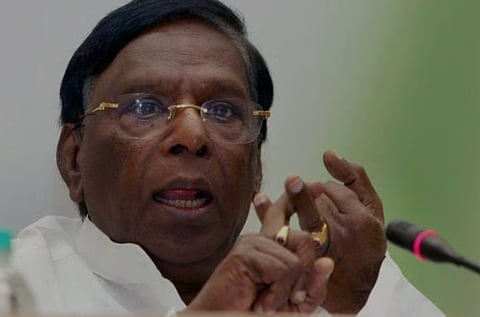 Former Chief Minister of Puducherry V Narayanasamy