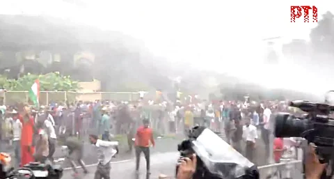During the protests