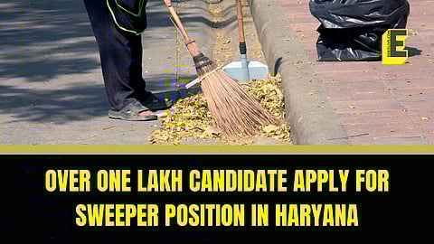 WHAT! Did over one lakh candidates apply for a sweeper position in Haryana?!