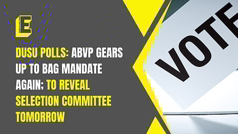 The DUSU elections are scheduled for September 27
