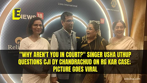 "Why aren't you in court?" singer Usha Uthup questions CJI DY Chandrachud on RG Kar case; picture goes viral