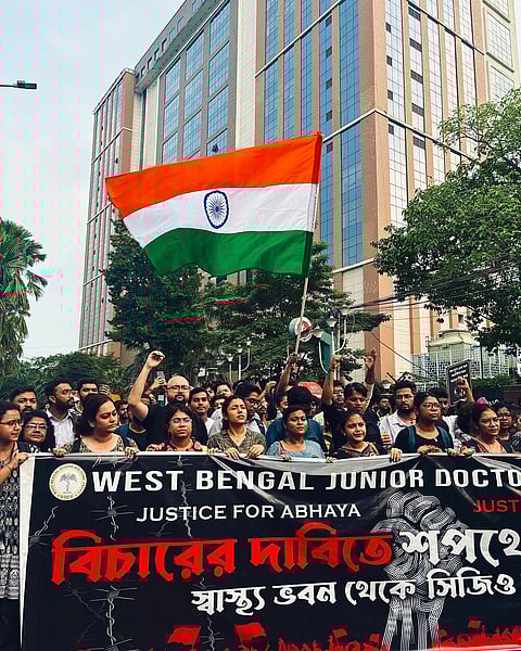 Protest against the RG Kar incident. Image used for representational purposes. 