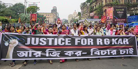 Visuals from a rally on October 2 called by Junior Doctors in Kolkata