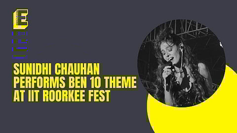 WATCH: Sunidhi Chauhan performs BEN 10 theme at IIT Roorkee fest