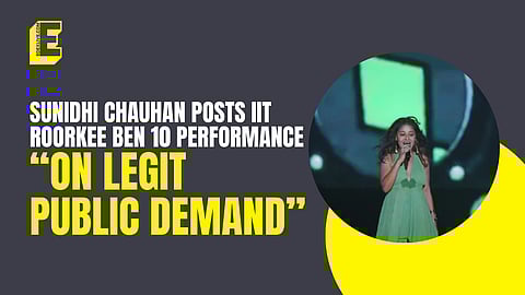 Sunidhi Chauhan posts IIT Roorkee Ben 10 performance “on legit public demand”