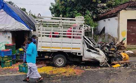 Glimpse from the accident scene 